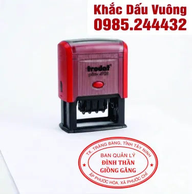 Khắc dấu oval A4