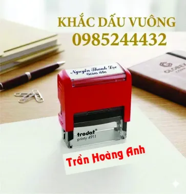 Khắc dấu oval A1