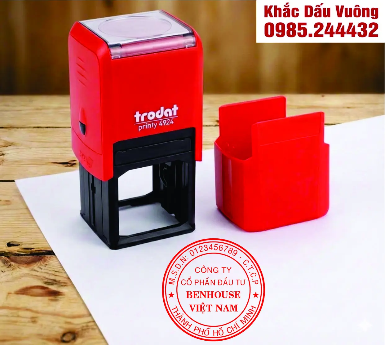 Khắc dấu tròn A4