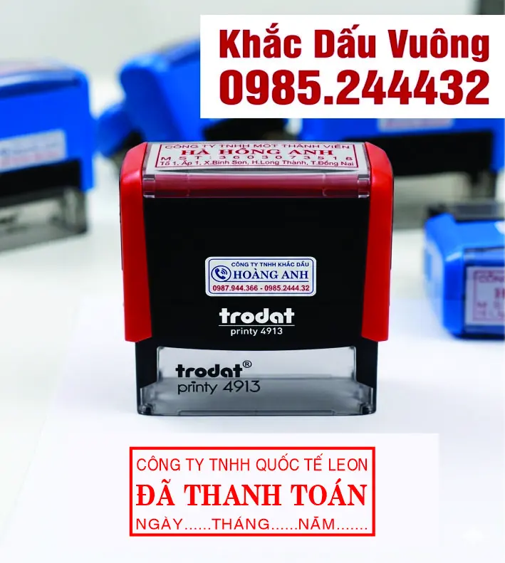 Khắc dấu vuông A10